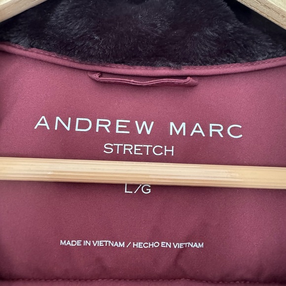 Andrew Marc Wine Red Stretch Jacket - Picture 4 of 7